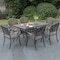 Gardenised Indoor and Outdoor Bronze Dinning Set 2 Chairs Cast Aluminum. QI003958CH.2 - alternate 6